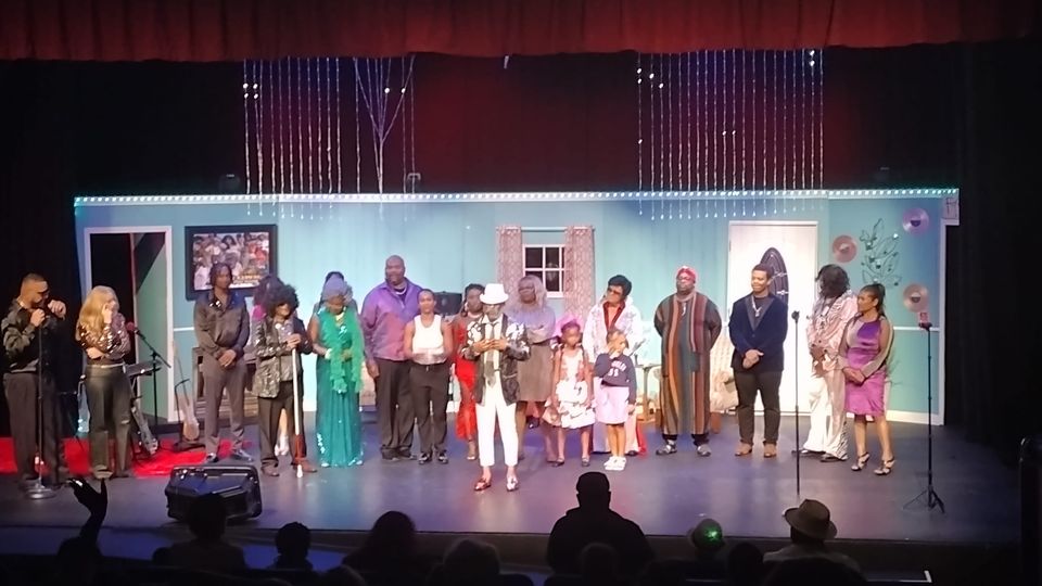 Motown in the Living Room cast on stage